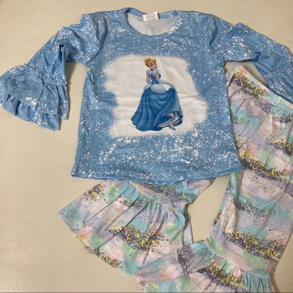 Boutique Cinderella cute ruffle pants set - Picture 3 of 6